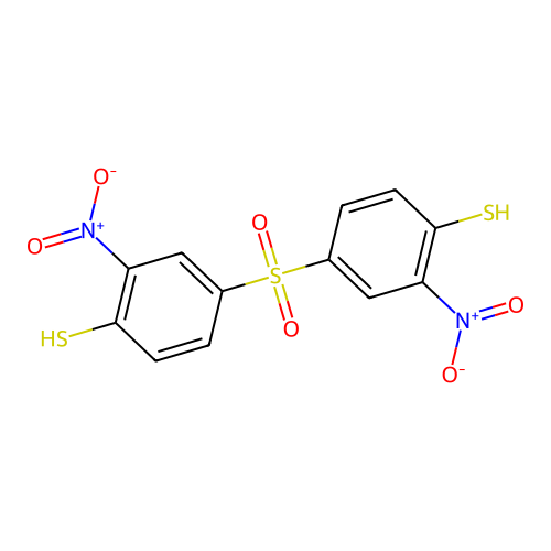4,4'-Sulfonylbis(2-nitrobenzenethiol) structure