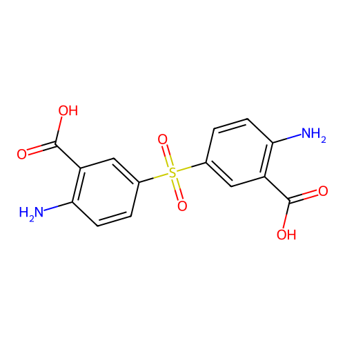3,3'-磺酰基双(6-氨基苯甲酸) structure