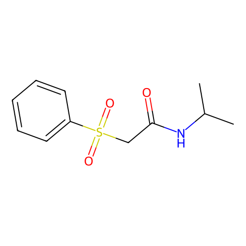 2-(benzenesulfonyl)-N-propan-2-ylacetamide structure