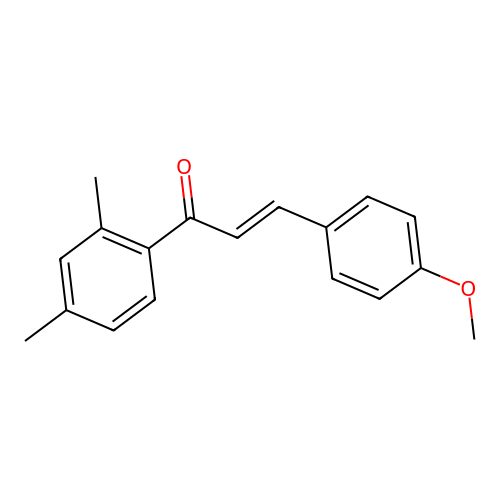 (2E)-1-(2,4-Dimethylphenyl)-3-(4-methoxyphenyl)prop-2-en-1-one structure