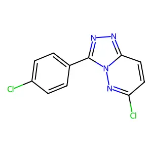 6-Chloro-3-(4-chlorophenyl)-1,2,4-triazolo(4,3-b)pyridazine structure