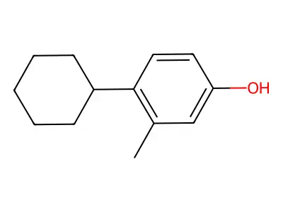Phenol, cyclohexyl-3(or 4)-methyl- structure