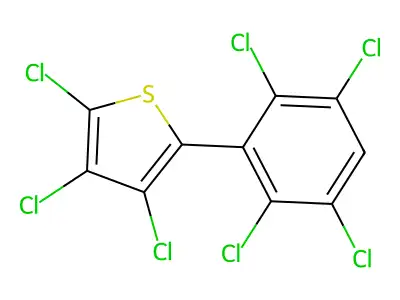 2-(2,3,5,6-Tetrachlorophenyl)-3,4,5-trichlorothiophene structure