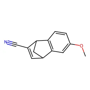 1,4-Methanonaphthalene-2-carbonitrile,1,4-dihydro-6-methoxy- structure