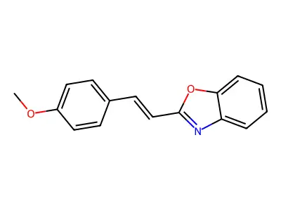 Benzoxazole, 2-[2-(4-methoxyphenyl)ethenyl]- structure