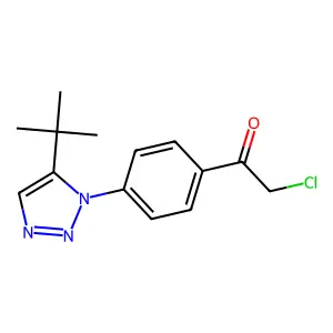 1-[4-(5-Tert-butyltriazol-1-yl)phenyl]-2-chloroethanone structure