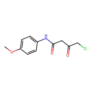 4-氯-N-(4-甲氧基苯基)-3-氧代丁酰胺 structure