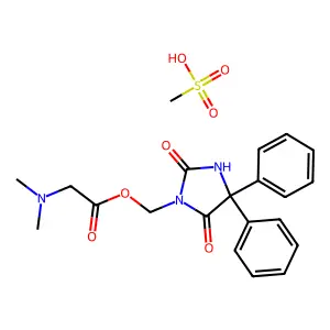 3-羟甲基苯妥英N,N-二甲基甘氨酸酯 structure