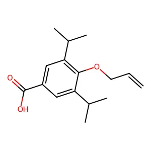Benzoic acid, 4-(allyloxy)-3,5-diisopropyl- structure