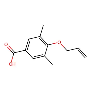 4-烯丙氧基-3,5-二甲基苯甲酸 structure