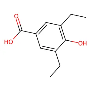 3,5-二乙基-4-羟基苯甲酸 structure