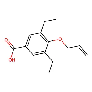 3,5-二乙基-4-(2-丙烯-1-基氧基)苯甲酸 structure