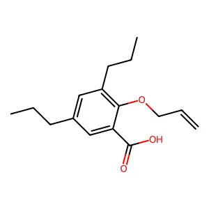 2-烯丙氧基-3,5-二丙基苯甲酸 structure