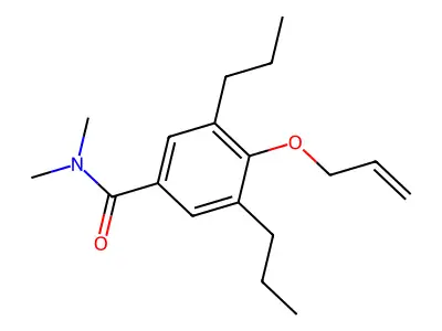 N,N-Dimethyl-4-(2-propen-1-yloxy)-3,5-dipropylbenzamide structure