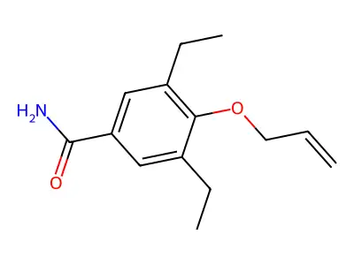 Benzamide, 4-allyloxy-3,5-diethyl- structure