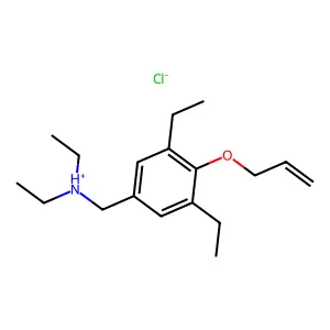 Benzylamine, 4-(allyloxy)-N,N,3,5-tetraethyl-, hydrochloride structure