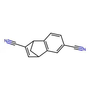 1,4-Methanonaphthalene-2,6-dicarbonitrile, 1,4-dihydro- structure