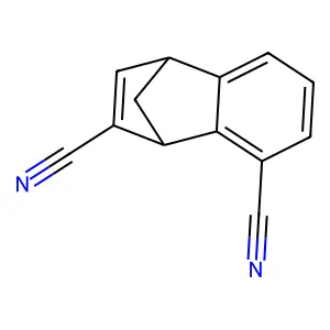 1,4-Methanonaphthalene-2,8-dicarbonitrile, 1,4-dihydro- structure