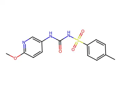 1-(6-Methoxypyridin-3-yl)-3-(4-methylphenyl)sulfonylurea structure