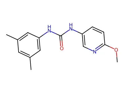 1-(3,5-Dimethylphenyl)-3-(6-methoxypyridin-3-yl)urea structure