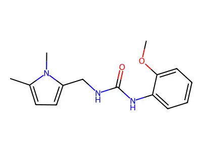 1-[(1,5-Dimethylpyrrol-2-yl)methyl]-3-(2-methoxyphenyl)urea structure