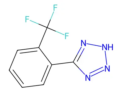 5-[2-(trifluoromethyl)phenyl]-1H-1,2,3,4-tetrazole structure