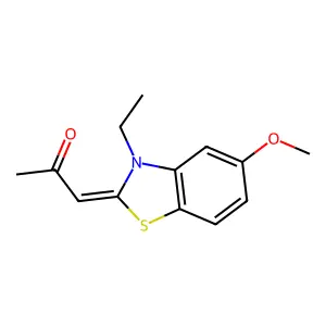 1-(3-Ethyl-5-methoxy-1,3-benzothiazol-2-ylidene)propan-2-one structure