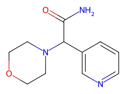 2-Morpholin-4-yl-2-pyridin-3-ylacetamide structure