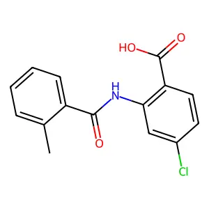 4-氯-2-(2-甲基苯甲酰氨基)苯甲酸 structure