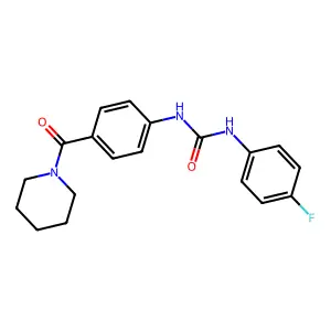 1-(4-Fluorophenyl)-3-[4-(piperidine-1-carbonyl)phenyl]urea structure