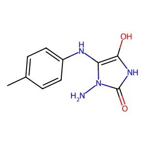 1-Amino-4-hydroxy-5-[(4-methylphenyl)amino]-4-imidazolin-2-one structure