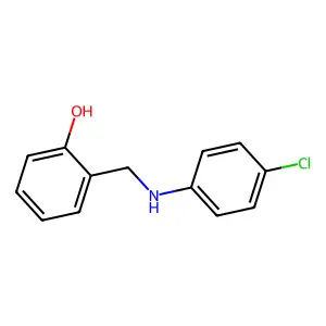 Alpha-(4-chloroanilino)-ortho-cresol structure
