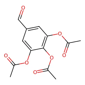 5-Formylbenzene-1,2,3-triyl triacetate structure