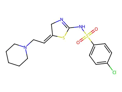 C16H20ClN3O2S2 structure