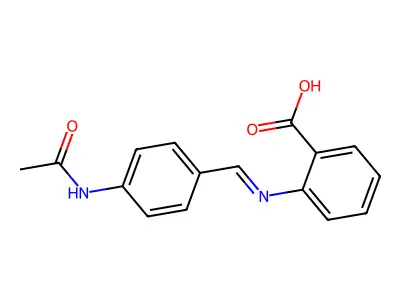 N-(4-Acetamidobenzylidene)anthranilic acid structure