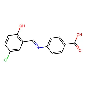 4-(5-Chlorosalicylideneamino)benzoic acid structure