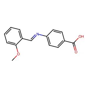 4-(2-Methoxybenzylideneamino)benzoic acid structure