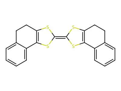 Bis(4,5-dihydronaphtho[1,2-d])tetrathiafulvalene structure