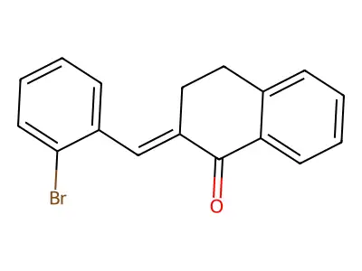 1(2H)-Naphthalenone, 2-[(2-bromophenyl)methylene]-3,4-dihydro- structure