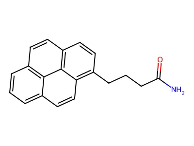 1-Pyrenebutanamide structure