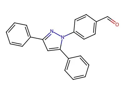 4-(3,5-Diphenylpyrazolyl)benzaldehyde structure