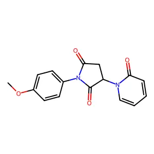 1-(4-Methoxyphenyl)-3-(2-oxopyridin-1-yl)pyrrolidine-2,5-dione structure