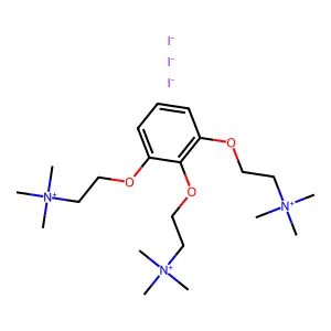 Ammonium, (v-phenenyltris(oxyethylene))tris(trimethyl-, triiodide structure