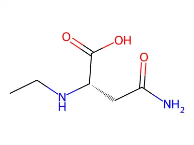 4-Amino-2-(ethylamino)-4-oxobutanoic acid structure