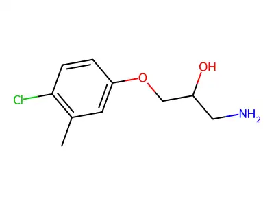 1-Amino-3-(4-chloro-3-methylphenoxy)propan-2-ol structure
