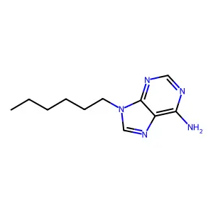 9-Hexyl-9H-purin-6-amine structure