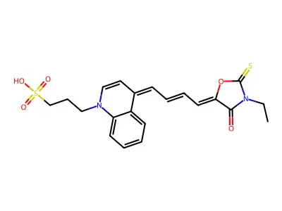 Merocyanine oxazolone structure
