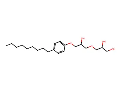 3-[2-Hydroxy-3-(4-nonylphenoxy)propoxy]propane-1,2-diol structure