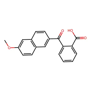 Benzoic acid, 2-((6-methoxy-2-naphthalenyl)carbonyl)- structure