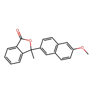 1(3H)-Isobenzofuranone, 3-(6-methoxy-2-naphthalenyl)-3-methyl- structure